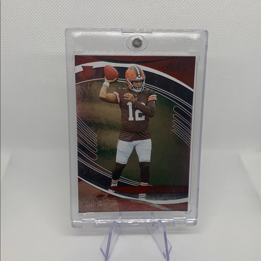 Shedeur Sanders Rookie NFL Football Trading Card Cleveland Browns QB With Case!!